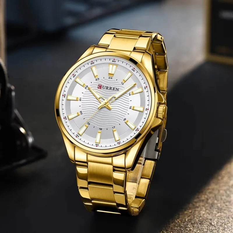 Curren 8424 Gold-Tone Business Watch, AliExpress angle 3