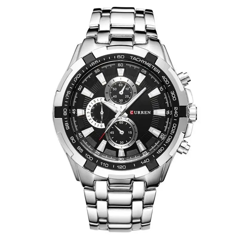 Curren 8023 - Silver Black