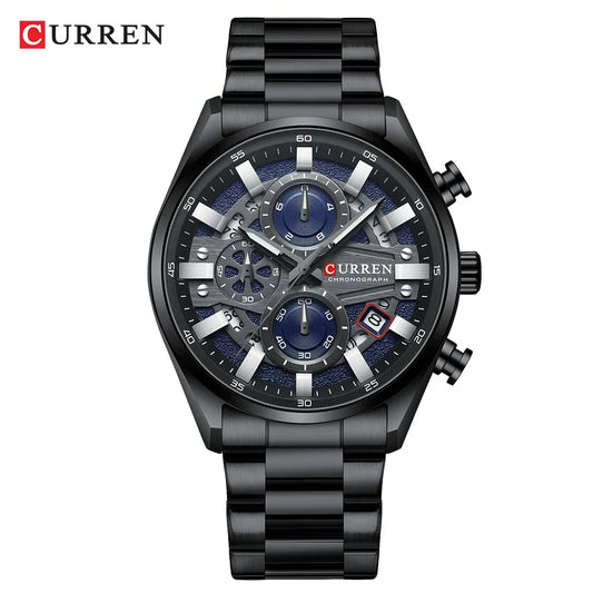 Curren 8495 Black Blue