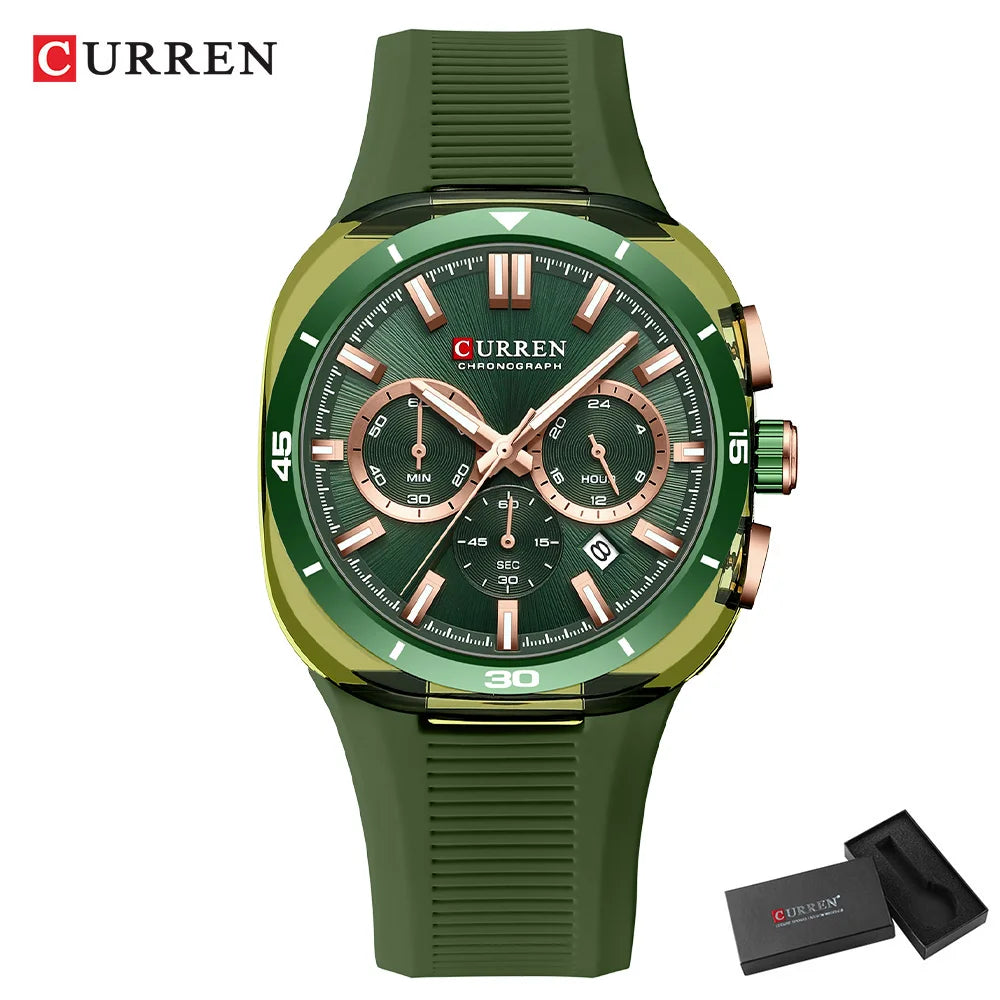 Curren 8502 Sport Chronograph - Green