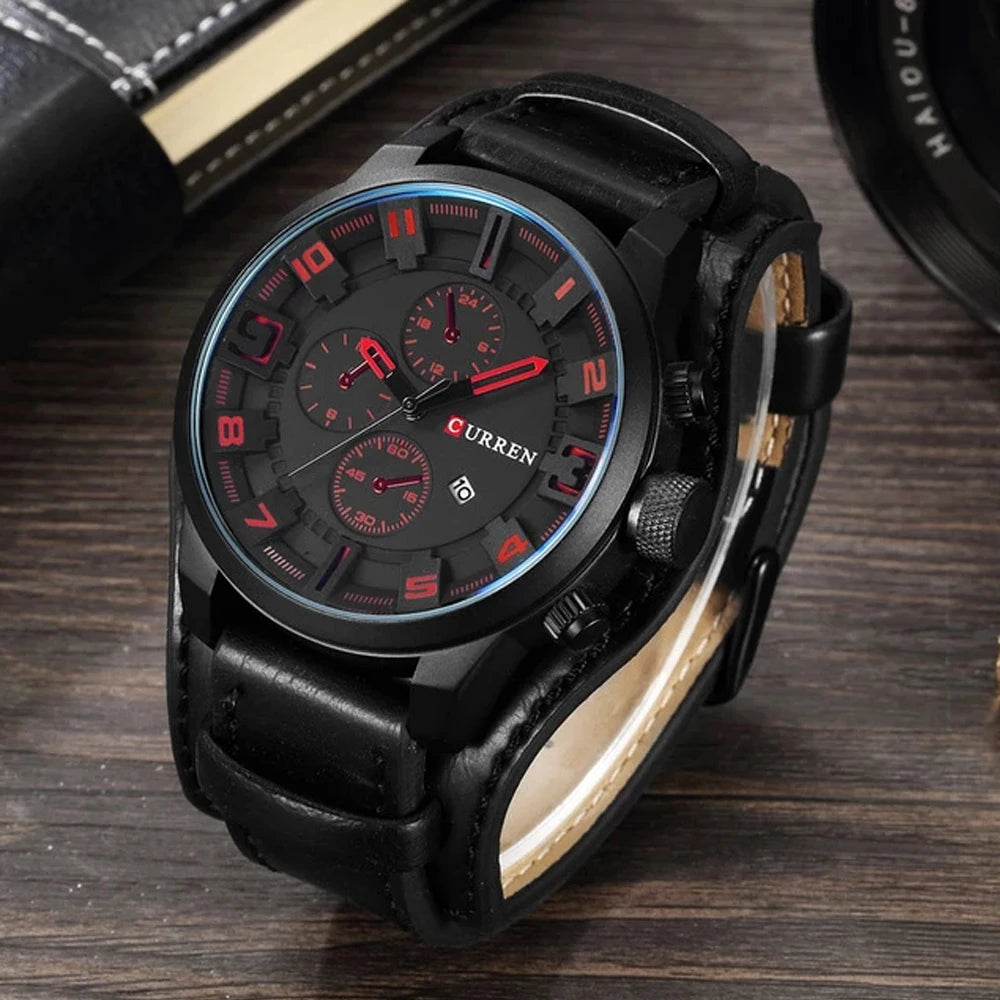 Curren Sport Military Watch wrist-worn shot