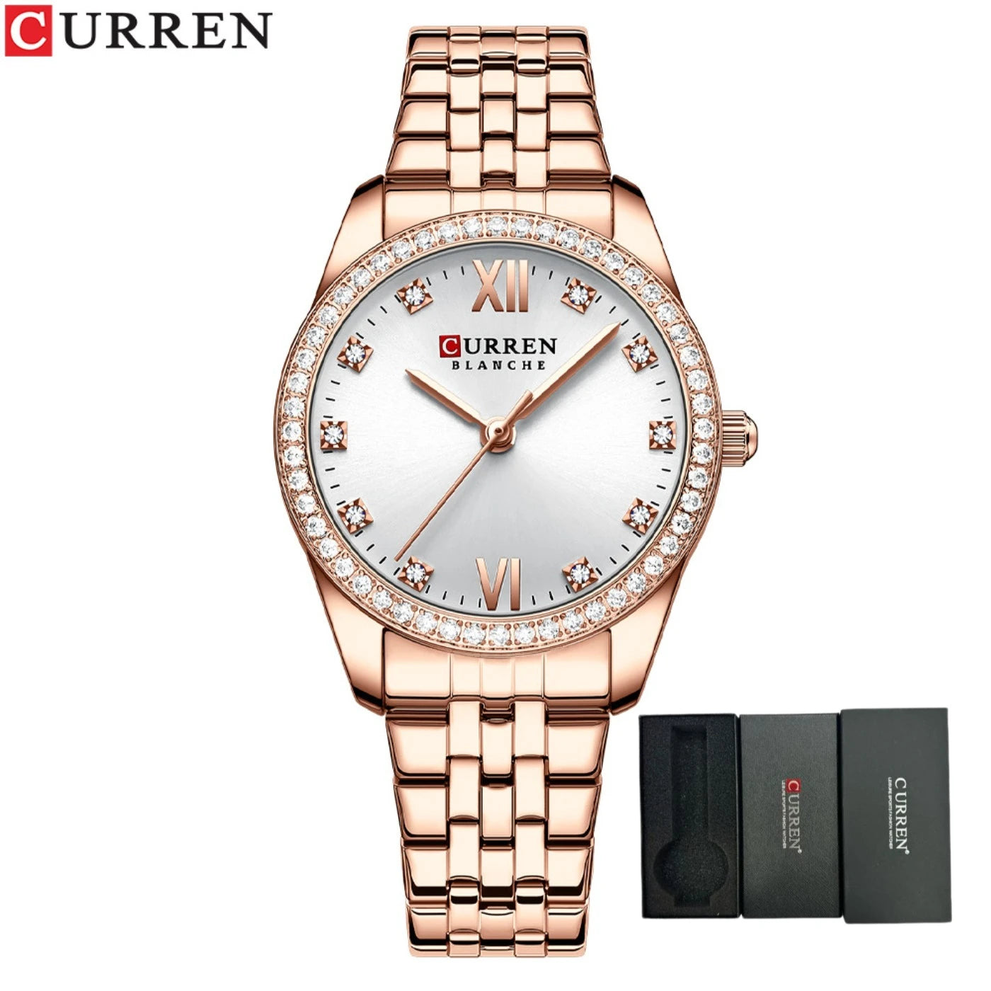 CURREN Rhinestone Bezel C2