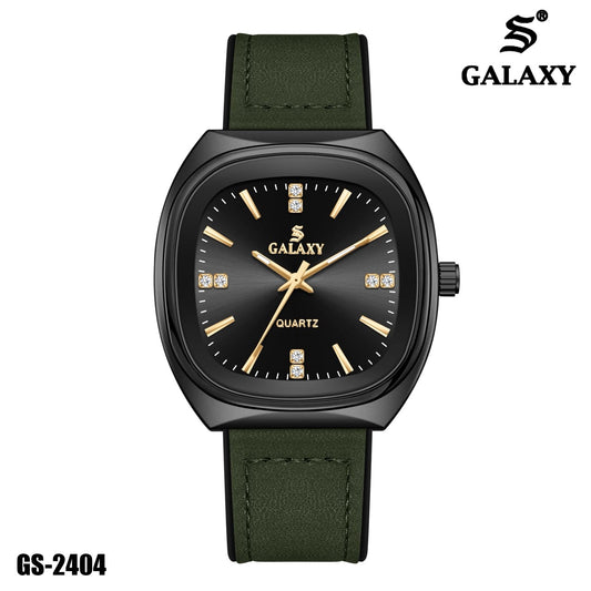 S Galaxy GS-2404 men's watch - Black Green