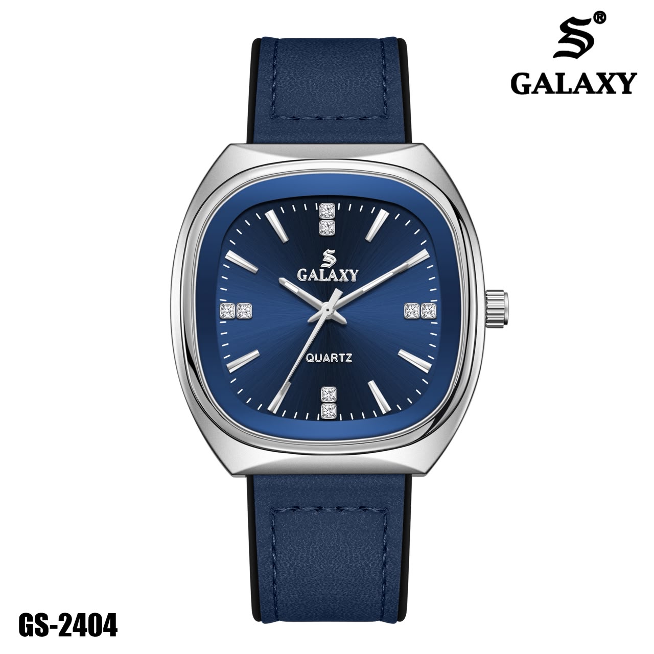 S Galaxy GS-2404 men's watch - Silver Blue