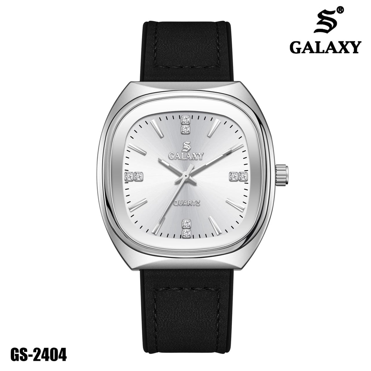 S Galaxy GS-2404 men's watch - Silver White