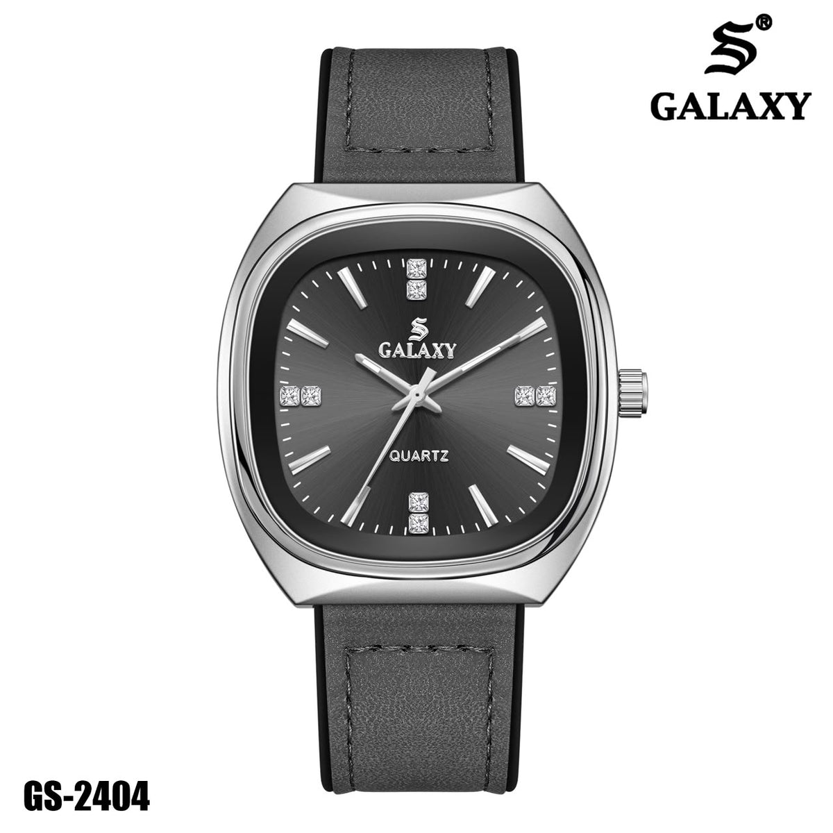 S Galaxy GS-2404 men's watch - Silver Grey