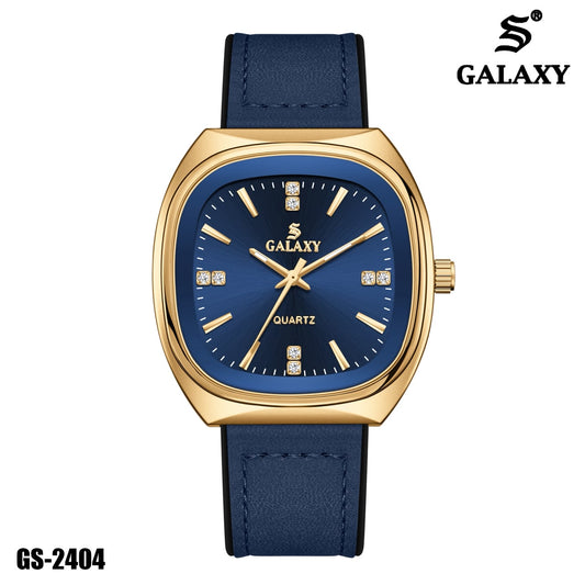 S Galaxy GS-2404 men's watch - Gold Blue
