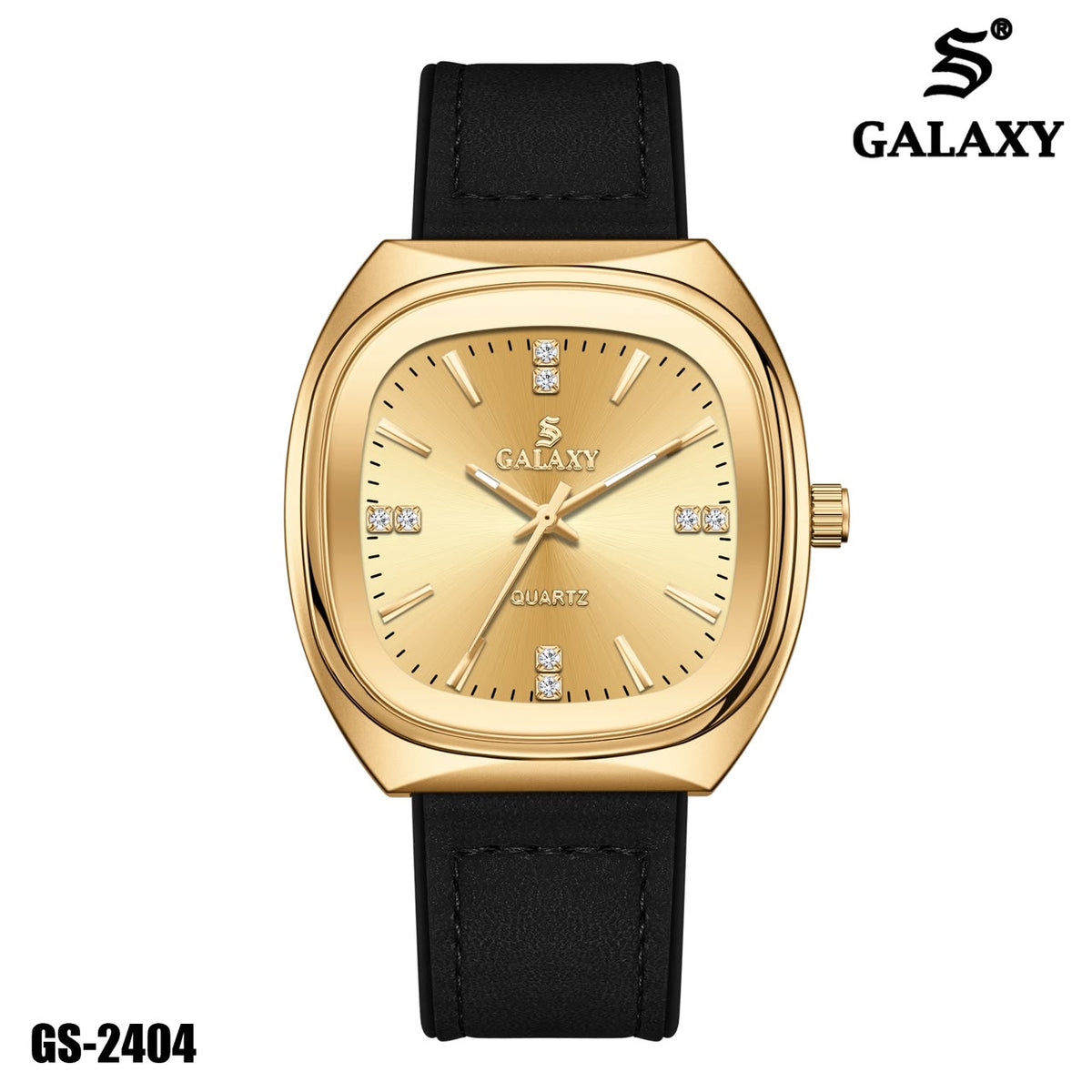 S Galaxy GS-2404 men's watch - Full Gold