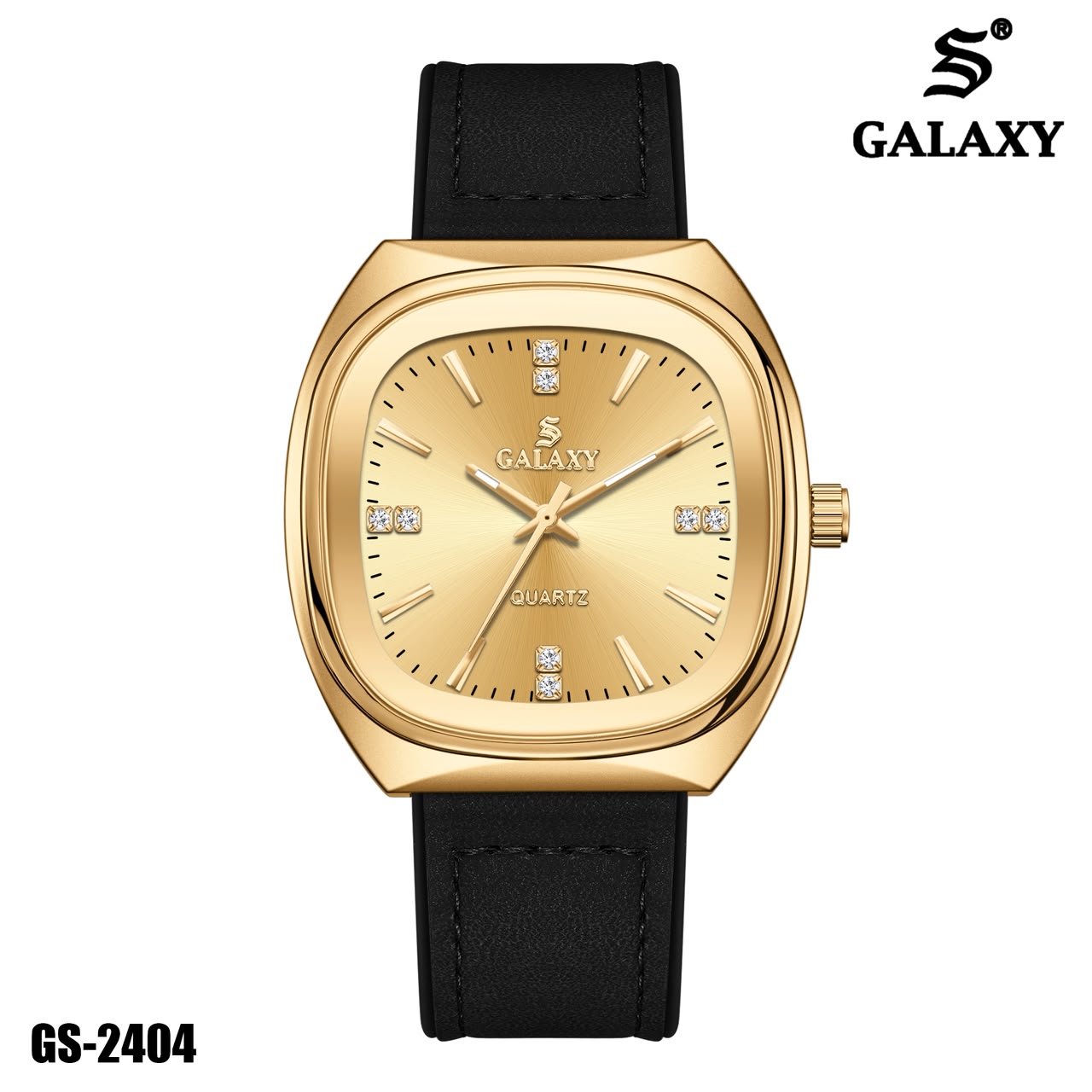 S Galaxy GS-2404 men's watch - Full Gold