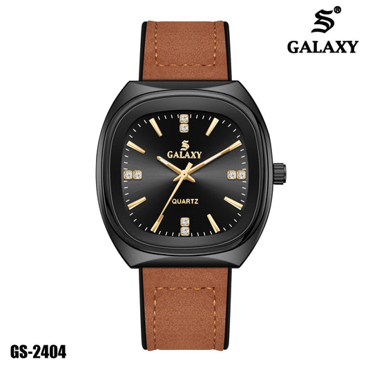 S Galaxy GS-2404 men's watch - Black Brown
