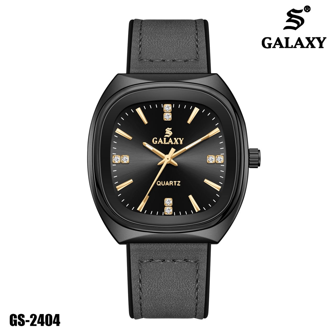 S Galaxy GS-2404 men's watch - Black Grey
