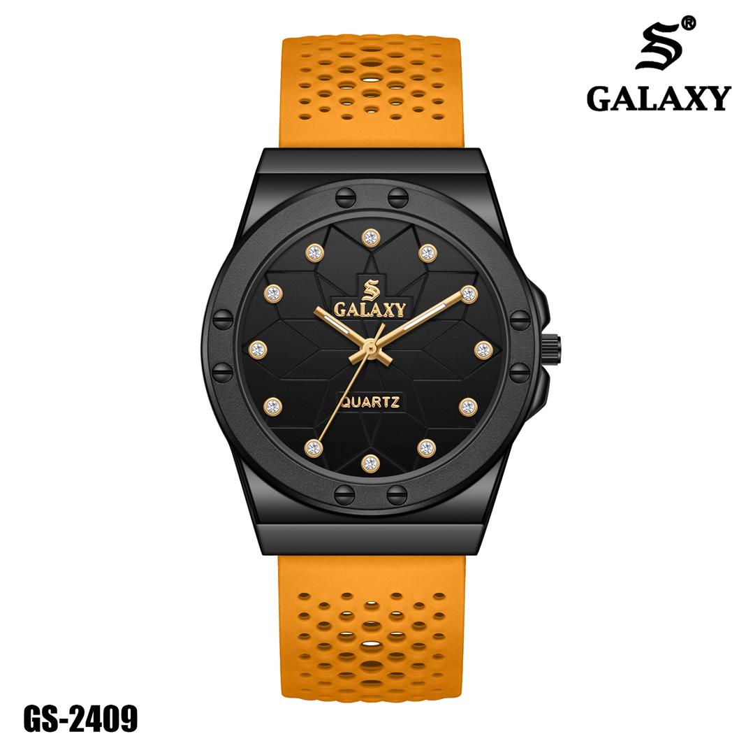 S Galaxy GS-2409 unisex watch - Black Orange